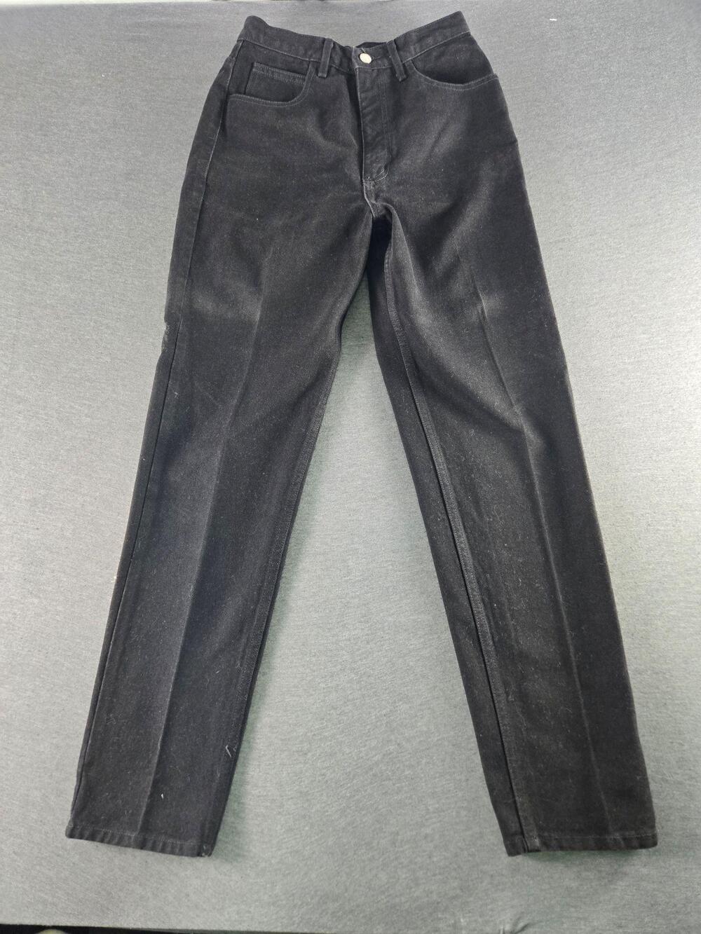 Vintage Guess Jeans Mens 30x29 Black Straight Leg Denim USA Classic Logo 90s